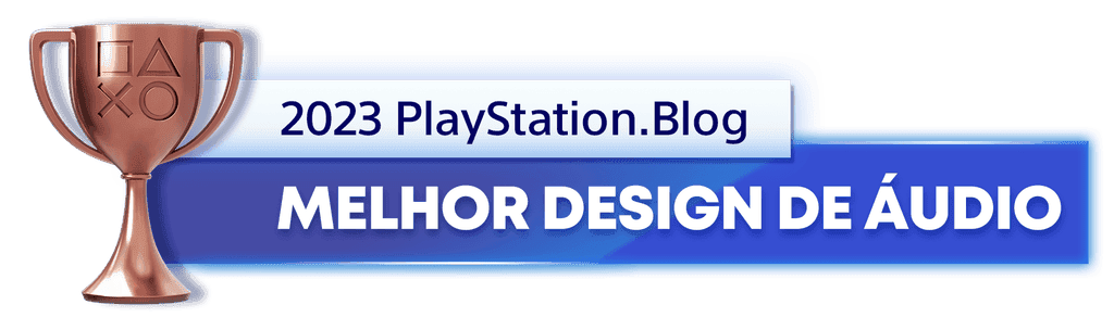 Troféu de Bronze para o vencedor da categoria Melhor Design de Áudio de 2023 do PlayStation Blog 