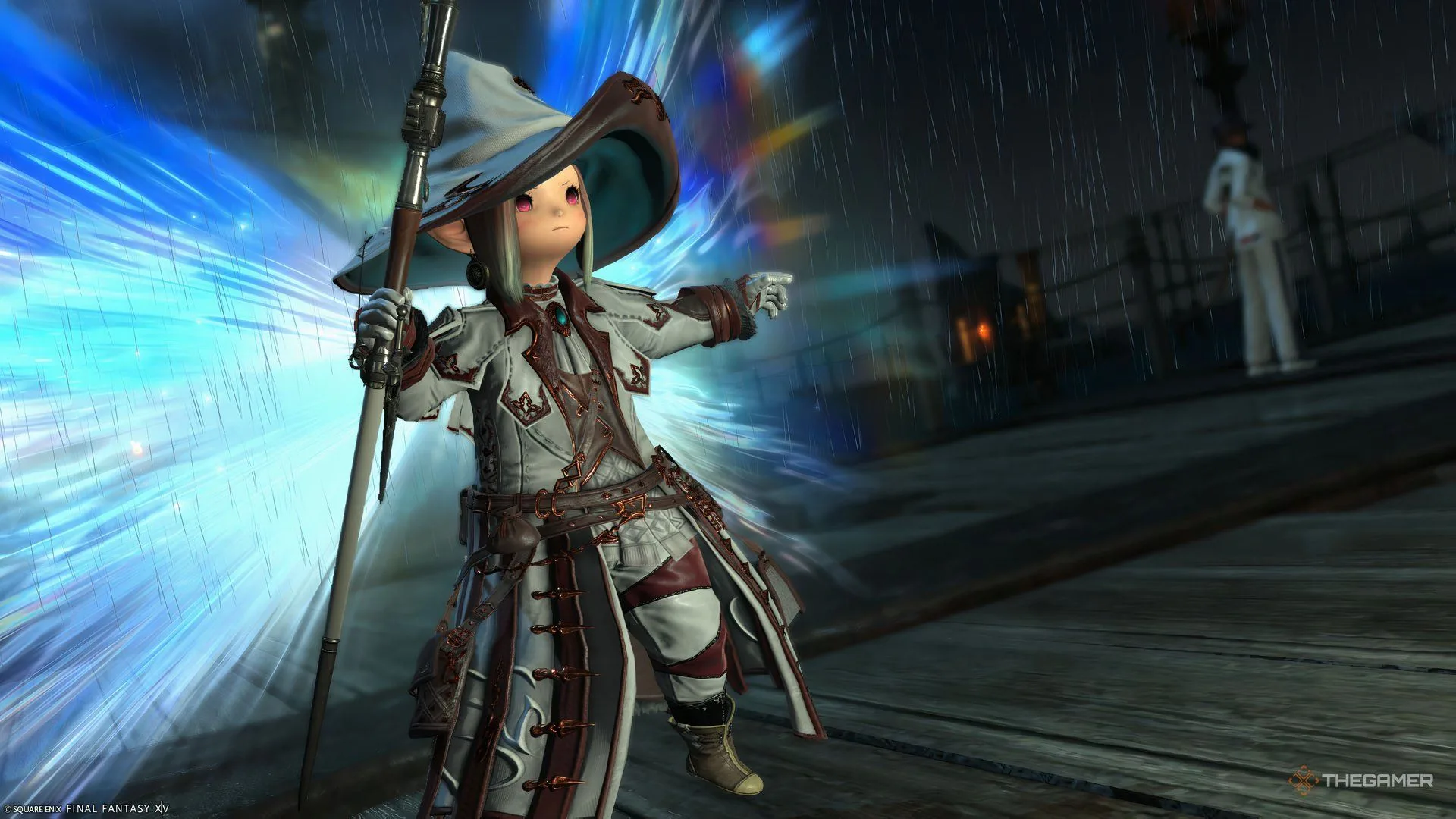 White Mage with Temperance up after having used their PvP Limite Break in Final Fantasy 14.