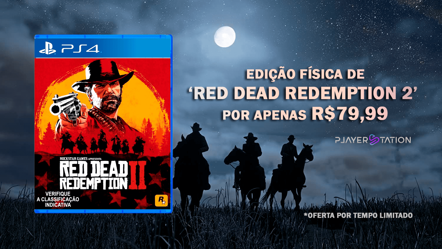 Edição física de Red Dead Redemption 2 está custando R,99 por tempo limitado