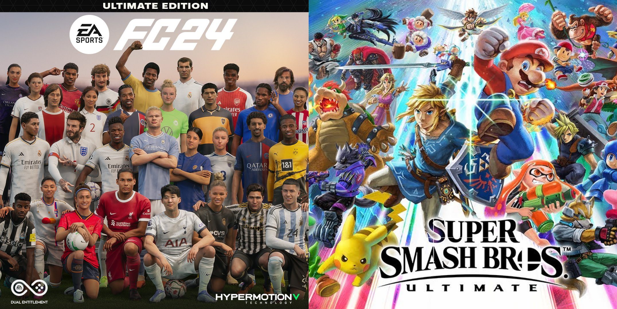 Capa do EA Sports FC 24 Ultimate Edition é referência a Super Smash Bros. Ultimate