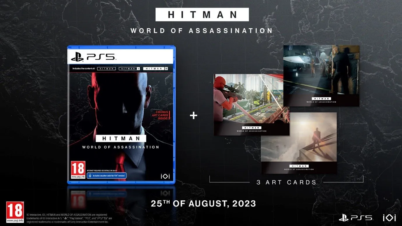 Hitman: World of Assassination terá versão física para PS5 com cartas raras