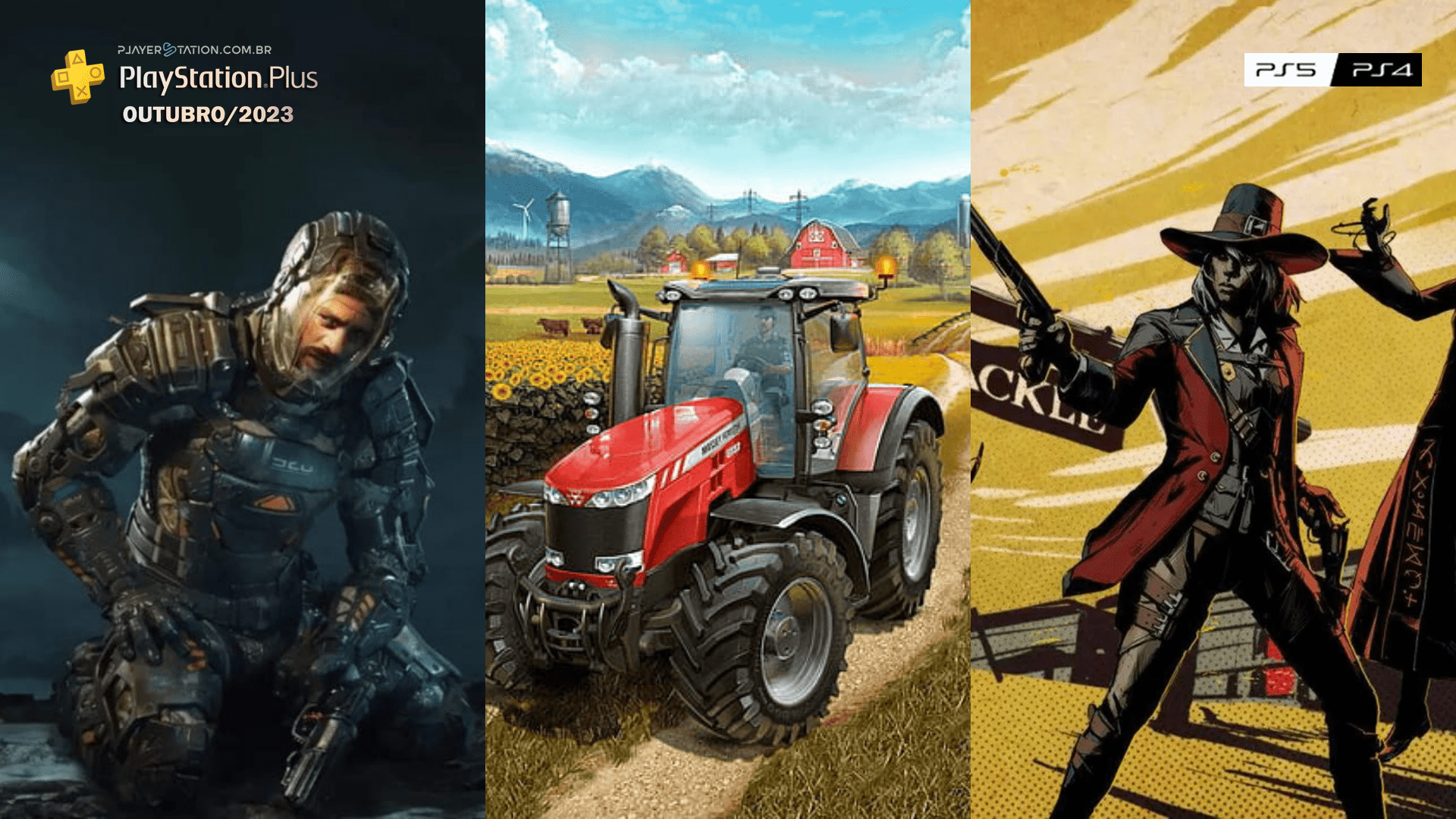 The Callisto Protocol, Farming Simulator 22 e Weird West são os jogos de outubro de 2023 da PlayStastion Plus