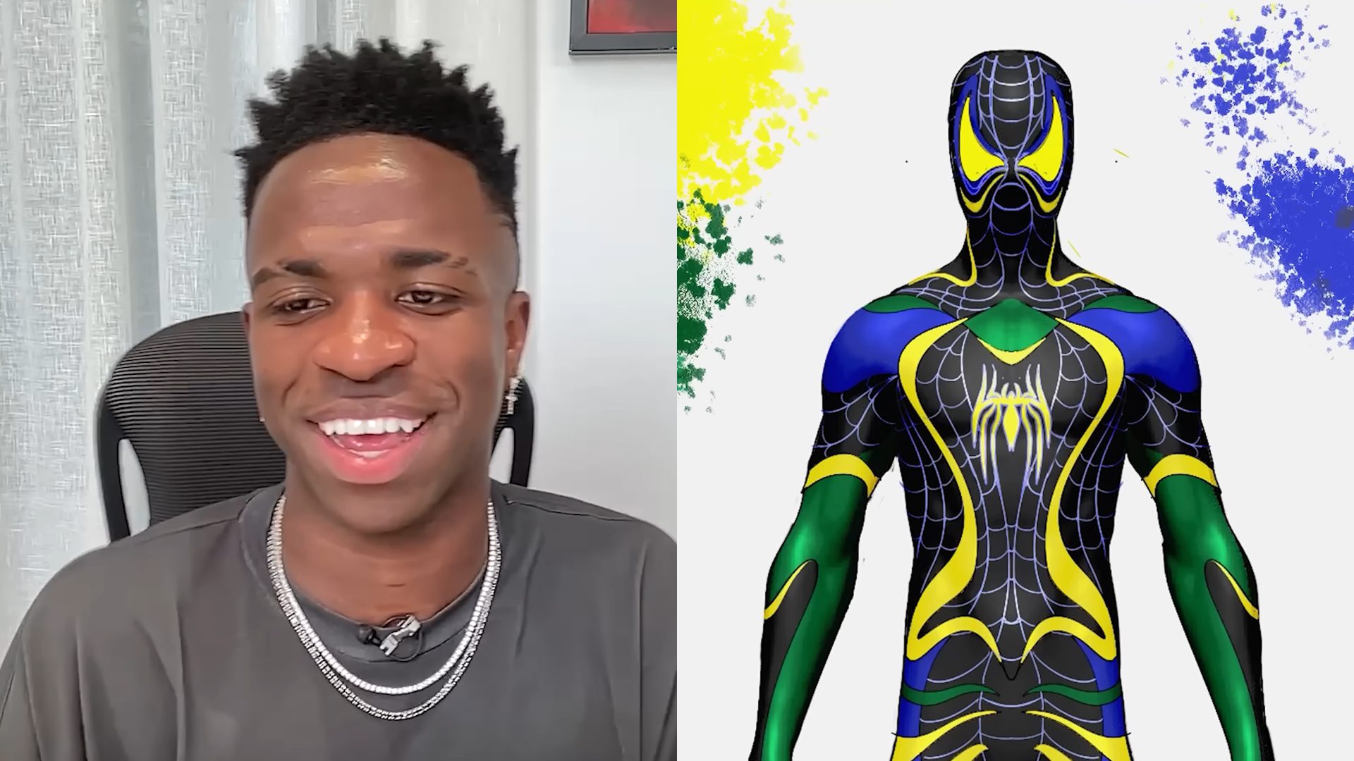 Vini Jr. faz gameplay e revela prévia de seu traje brasileiro de Marvel’s Spider-Man 2