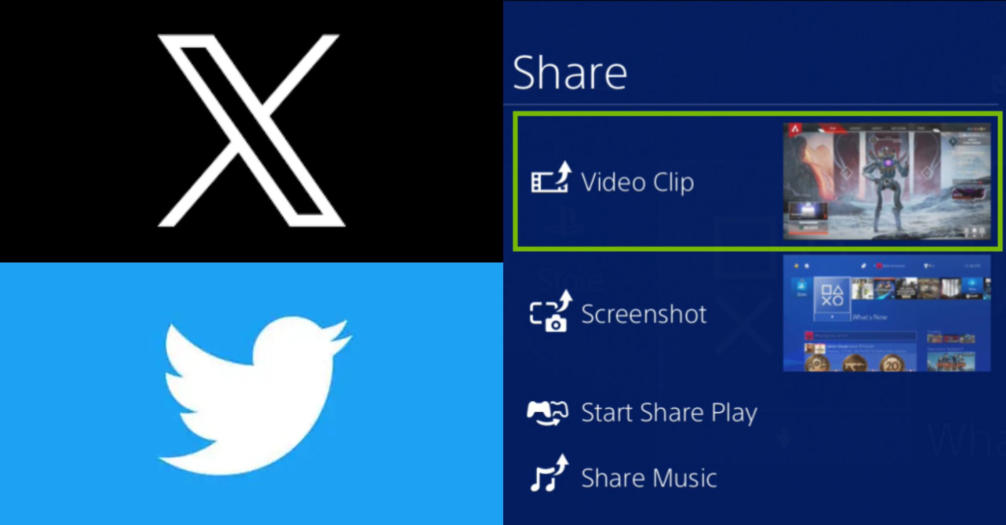 Não será mais possível compartilhar capturas no X / Twitter através do PS4 e PS5