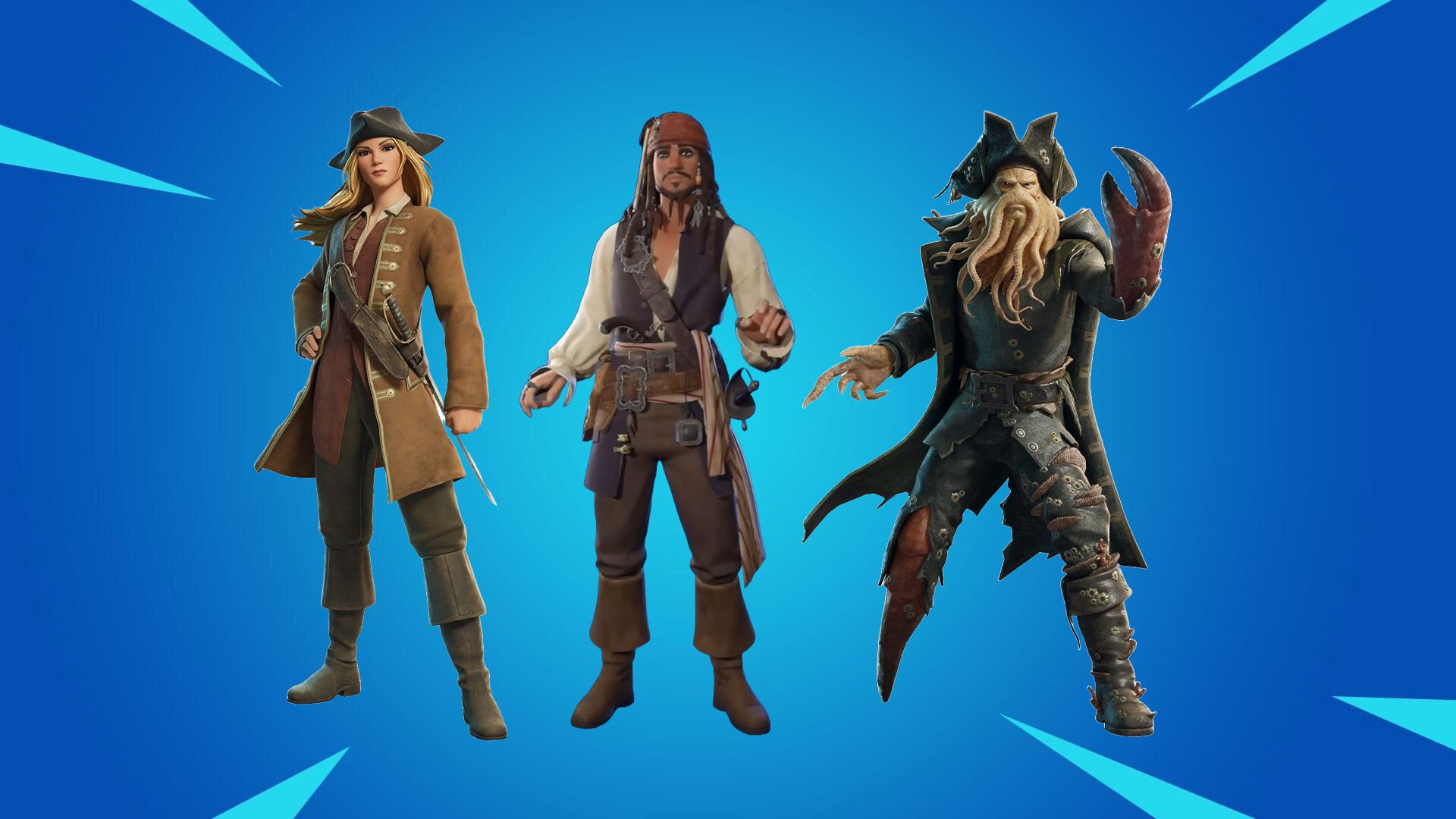 Fortnite está recebendo skins de Piratas do Caribe